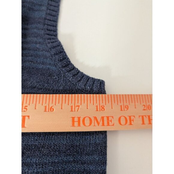 Chaps Southwestern Open Sweater Vest Womens Size Large Blue Western Sleeveless - Picture 8 of 9